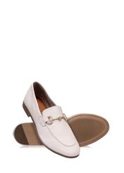 Women's leather moccasins with buckle BUTYD-0916-12(W24)-02