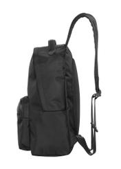 Black men's backpack TORMN-0427-99(Z26), side view of the product on a white background.