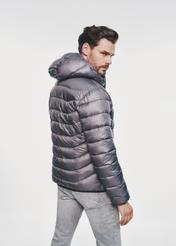 Men's grey winter jacket KURMT-0249-91(Z24) pic. 2