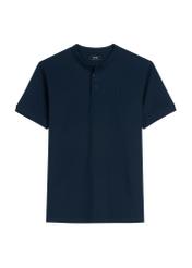 Navy blue men's polo shirt POLMT-0061-7E(W26)