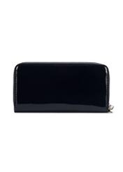 Large navy blue women's wallet POREC-0418-69(Z25), product view from the back on a white background.