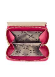 Small women's leather wallet PORES-0982-0P(W26), product view inside on white background.