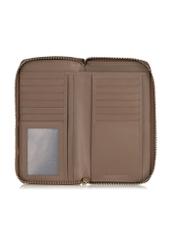 Beige leather women's belt wallet PORES-0897-81(Z23)-04