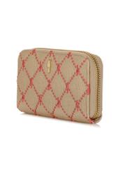 Beige quilted women's wallet POREC-0382-15(W24)-02