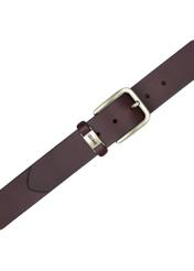 Men's brown leather belt PASMS-0273-1I(Z26)
