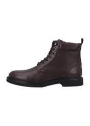 Dark brown men's ankle boots BUTYM-0516-1I(Z26) - side view of the product, on a white background.