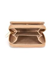 Beige medium women's wallet POREC-0412-1B(W26)