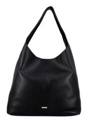 Black leather shopper bag TORES-1372-9I(Z26)