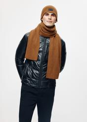 Brown men's winter scarf SZAMT-0016-79(Z24)