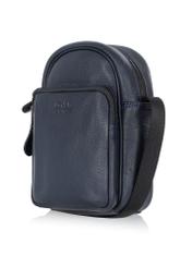 Men's navy blue leather sachet TORMS-0017A-69(W24)-02