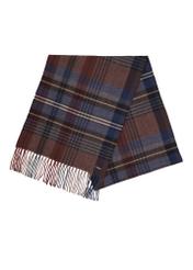 Men's checkered scarf SZAMT-0088-7I(Z26), front view of the folded product on a white background.