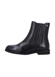 Women's black leather Chelsea boots BUTYD-1279-99(Z26), side view of the product on a white background.