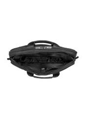 Black men's laptop bag TORMN-0422-99(Z26), product view inside on white background.