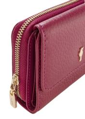 Women's small pink leather wallet PORES-0802B-34(W24)-07