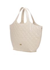 Large quilted leather women's handbag TORES-1306-0B(W26), diagonal product view on a white background.