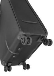 Medium suitcase on wheels WALNY-0042-99-24(W25), close-up of the product wheels on a white background.