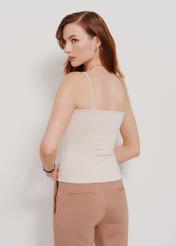 Beige women's tank top BLUDT-0175-80(Z24) pic. 2