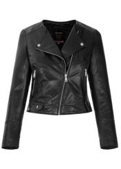 Women's black leather ramones KURDS-0273-1110(KS)-03