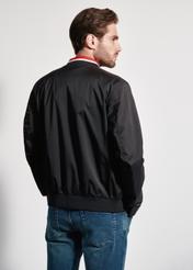 Black men's bomber jacket KURMT-0322-99(W24)-02