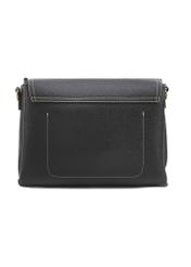 Black women's shoulder bag TOREC-1061-99(Z25), product view from the back on white background.