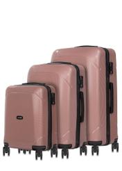 Set of suitcases on wheels 19'/24'/28' WALPC-0014-34(W24)-01