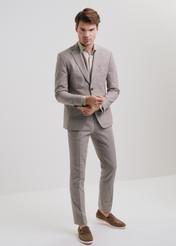 Beige men's suit jacket MARMT-0013-81(W24)-03