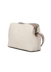 Cream small women's handbag TOREC-0768-0P(W26), diagonal product view on white background.