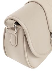 Cream women's handbag made of imitation leather TOREC-0756B-12(W25)-06