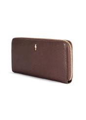 Large brown women's wallet PORES-0964-1H(Z26), diagonal product view on a white background.