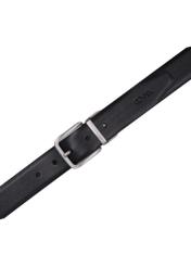 PASMS-0285-9J(Z26) men's double-sided leather belt, top view of the product on a white background.