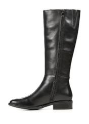 Black leather women's boots BUTYD-1183-99(Z25)