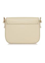 Cream leather women's postbag TORES-0985-12(W24)-03