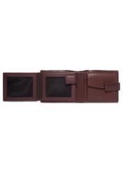 Light brown leather men's wallet PORMS-0731-1G(Z26), product view from the inside on a white background.-02