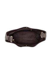 Burgundy croco women's shopper bag TOREC-1306-4D(Z26), product view inside on white background.