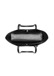 Black croco women's handbag TOREC-1258-9G(Z26), product view from above on a white background.