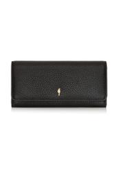 Large black leather women's wallet PORES-0893E-99(Z24)-01