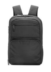 Black large men's backpack TORMN-0389-99(W26) - front product view, on white background.