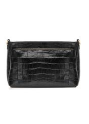 Women's leather messenger bag TORES-0940E-99(Z25), product view from the back on a white background.