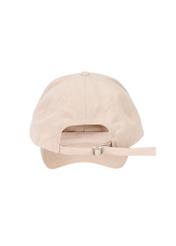 Beige baseball cap with logo CZALT-0013-1A(W26), back view of the product on a white background.