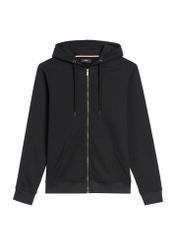 Men's black hooded sweatshirt BLZMT-0074-99(Z25), product view from the front on a white background.