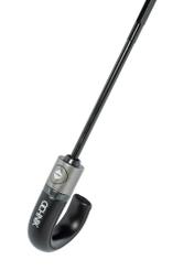 Men's checked umbrella PARSM-0002-9D(W26) - close-up detail, on white background.