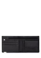 Black leather men's wallet PORMS-0142-99(Z23)-04