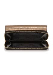 Women's gold leather wallet PORES-0801C-28(W23)-05