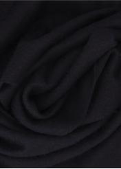 Men's woolen black scarf SZAMT-0034-99(Z25) close-up of the product detail.