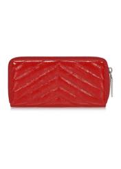 Red large leather women's wallet PORES-0941-41(Z24)-03