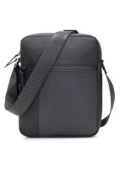 Men's city bag in black TORMN-0402-99(W26) - front product view, on a white background.