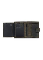 Khaki leather men's wallet PORMS-0543-54(W23)-03