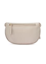 Cream women's waist bag TOREC-1191-0B(W26) - product view from the back, on a white background.
