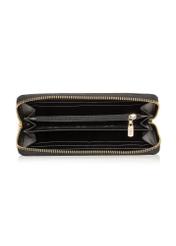 Black leather women's wallet PORES-0800E-99(Z24)