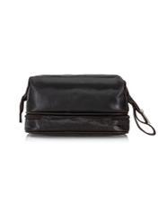 Dark brown leather men's cosmetic bag VB-206A-90(KS)-04